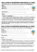 Bulletin d'adhésion papier à imprimer mais merci de préférer l'adhésion en ligne sur l'Utopishop